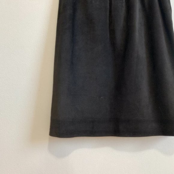 [SOLD] Vintage Black Genuine Suede Elasticated Waist Skirt Size Medium to Large - Picture 13 of 16